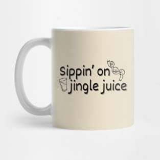 Sippin' on Jingle Juice Tee: Festive Holiday T-Shirt Mug